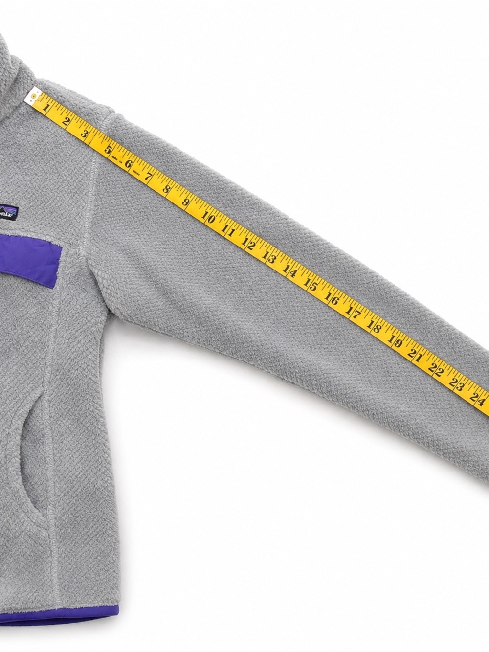 Patagonia Women's Fleece Pullover purple hiking sweater outdoor Snap T Style - Picture 6 of 10